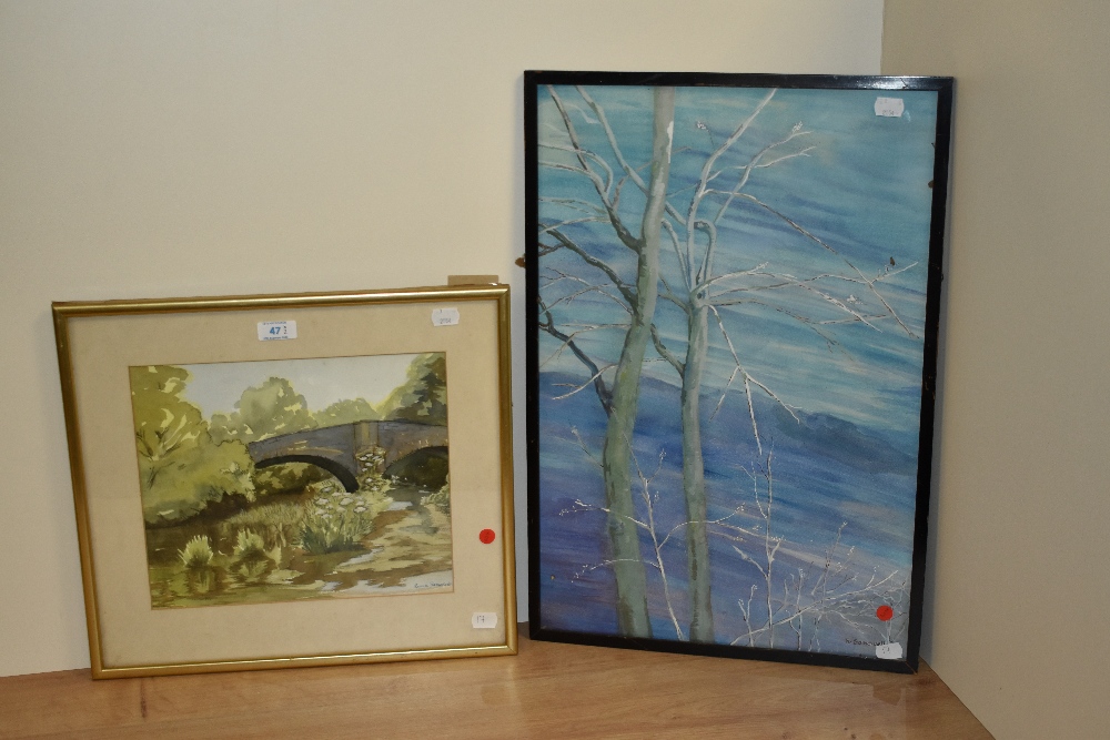 Roona Somervell (20th Century), watercolour, The River Kent, signed to the lower right, framed, - Image 2 of 3
