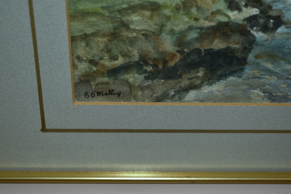 Brenda O'Malley (20th Century), watercolour, 'Snowdonian Trout Stream, The Glaslyn, Near Beddgelert, - Image 3 of 4