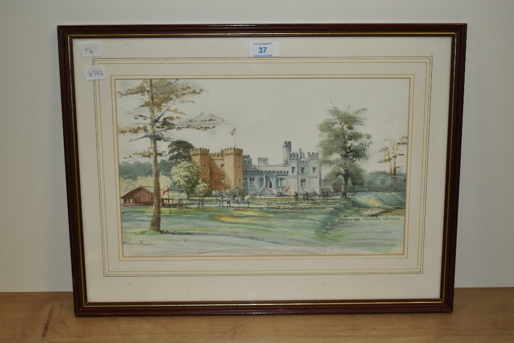 *Local Interest - Mario Ottonello (1929-2012), watercolour and pencil, 'Lancaster Golf Club', - Image 2 of 4