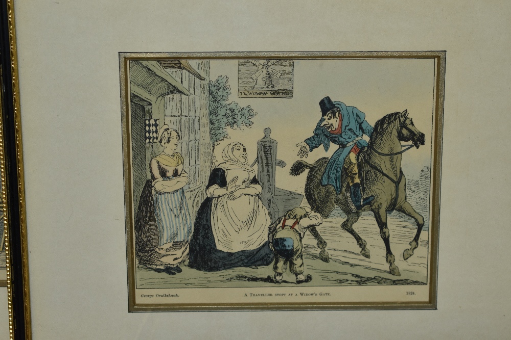 After Isaac Cruikshank (1764-1811, British), coloured prints, Five caricatures titled 'Sound - Image 5 of 7
