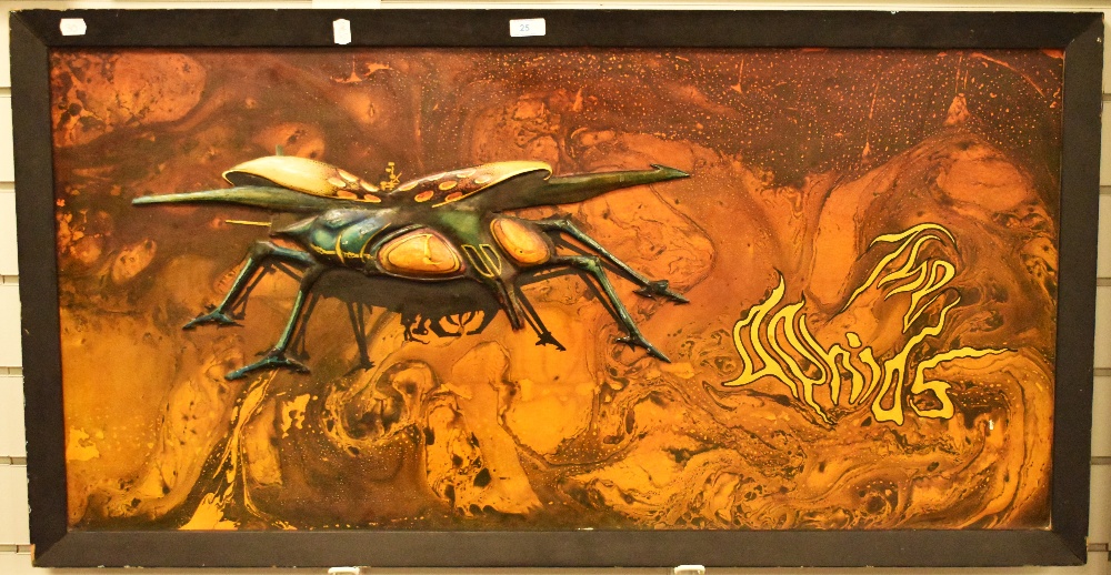 20th Century, after Roger Dean (b.1944, British) mixed media, 'The Aphids', a psychedelic mixed - Image 2 of 3