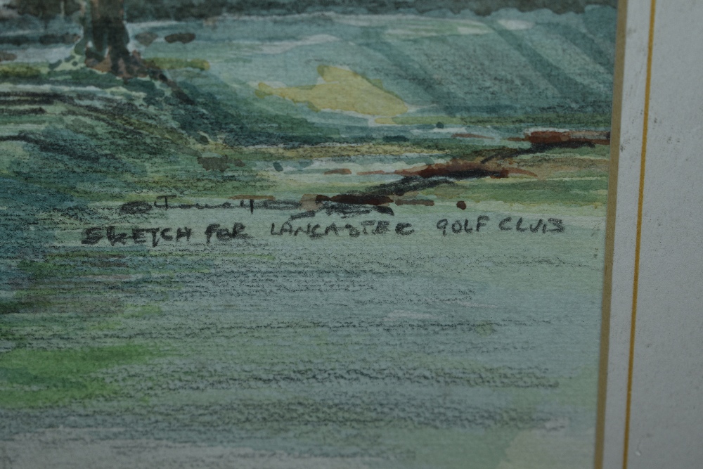 *Local Interest - Mario Ottonello (1929-2012), watercolour and pencil, 'Lancaster Golf Club', - Image 3 of 4