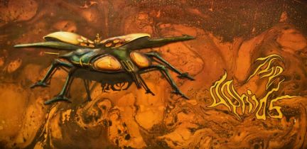 20th Century, after Roger Dean (b.1944, British) mixed media, 'The Aphids', a psychedelic mixed