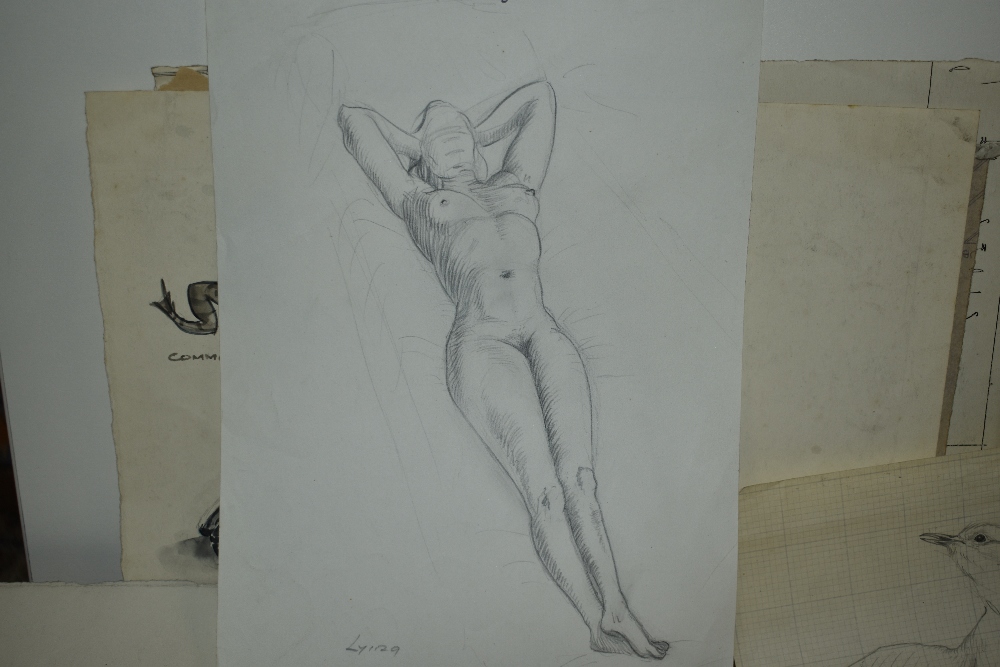 William Edgar Mayer (1910-2002, British), an assorted collection of loose preparatory drawings and - Image 4 of 10