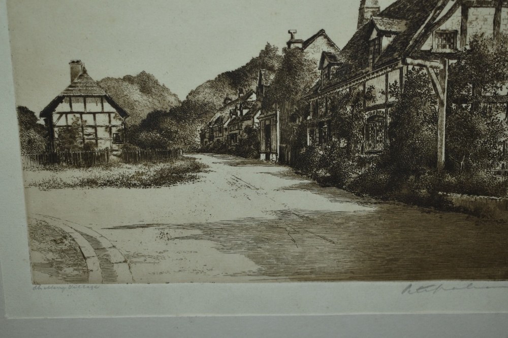 Selma Lane (19th/20th Century), etching, 'Trees at Otterton', signed to the lower right, framed, - Image 5 of 6