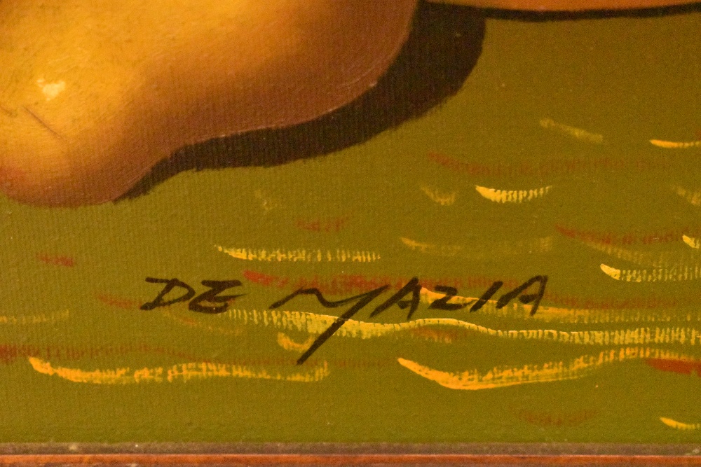Violette De Mazia (1899-1988, French), oil on canvas, A still life arrangement depicting a clutch of - Image 3 of 4
