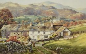 *Local Interest - After Judy Boyes (20th Century, British), coloured print, 'Autumn Sunshine,