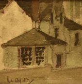 William Edgar Mayer FRSA (1910-2002, British), watercolour, Three small paintings - 'Malt House', '