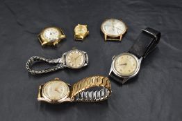 Four vintage wrist watches including Arctos Parat, Tressa, Omer & Companion, and two similar wrist