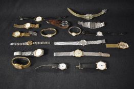 A selection of wrist watches including several Sekonda, Seiko, Lorus, Mortima, Timex etc