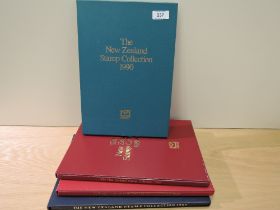 NEW ZEALAND 1984-90 RANGE OF YEAR BOOKS WITH SLIP CASES, COMPLETE Year books from 1984, 1985,