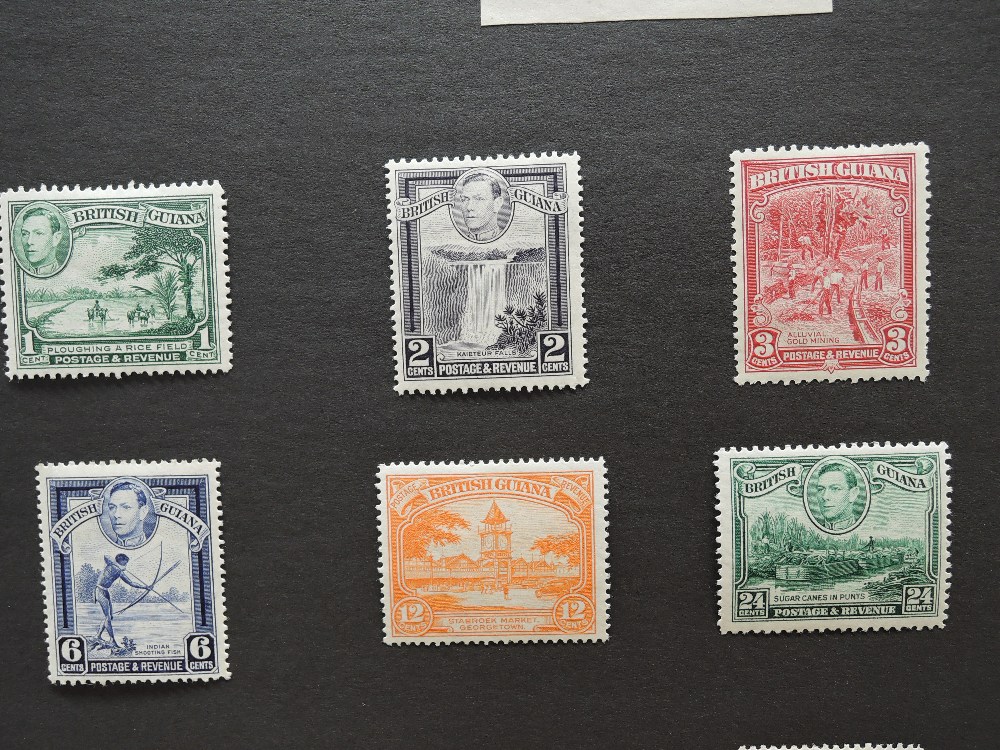 BRITISH GUIANA 1938 GVI DEFINITIVES, SET OF 12 ON LEAF, ALL MINT Fine set of the GVI definitives - Image 4 of 4