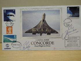 GB 2003 CONCORDE FINAL FLIGHT COVER TO FILTON SIGNED BY CAPT MIKE BANNISTER & LES BRODIE Iconic