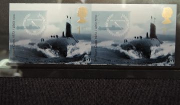 GB 2001 SUBMARINES - ERROR IMPERF PAIR OF 1st VALUES, UNMOUNTED MINT (SG2203Var) C/V £1900 Modern GB