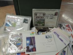 WORLD STAMP COLLECTION IN ALBUM ALONG WITH COVERS ALL ERAS Tub with album housing world