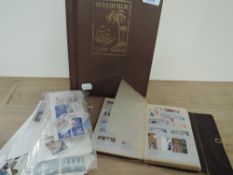 WORLD STAMP COLLECTION + SLEEVE OF LOOSE, COVERS ETC. Wanderer album, generally well filled with