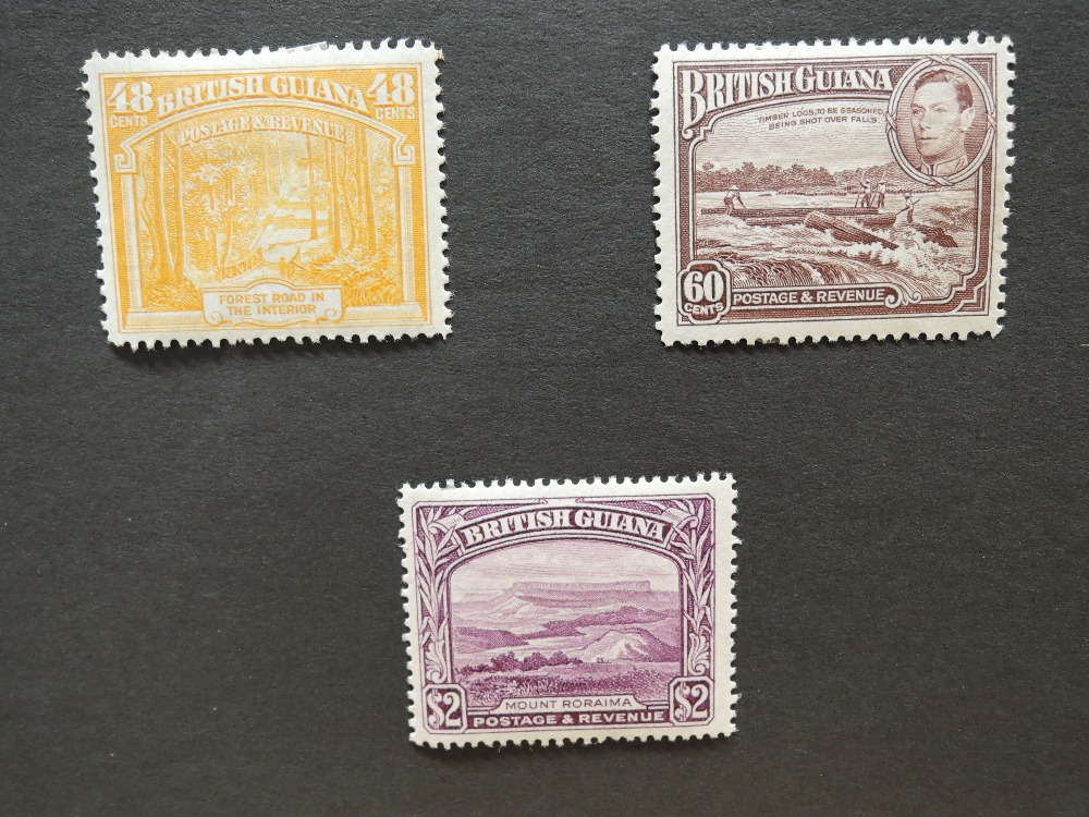 BRITISH GUIANA 1938 GVI DEFINITIVES, SET OF 12 ON LEAF, ALL MINT Fine set of the GVI definitives - Image 3 of 4
