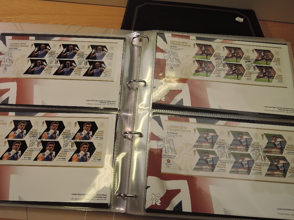 GB 2012 COMPLETE COLLN OF OLYMPIC & PARALYMPIC GOLD MEDAL WINNERS + ROYALTY ALBUM Album with a - Image 3 of 6