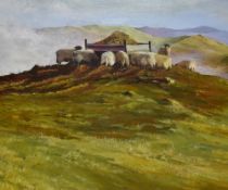 *Local Interest - David R. MacAulay (20th Century, British), oil on board, 'Breakfast Time on Hoad',