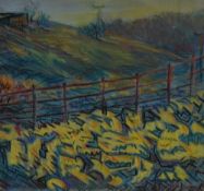 *Local Interest - Tom Dearden (1942-2000, British), pastel, 'Latterbarrow', Lake District, signed
