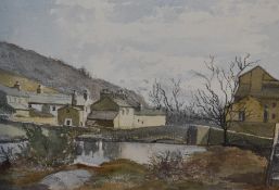 *Local Interest - Alice Brockbank (1886-1958, British), watercolour, Two Cumbrian landscapes - '