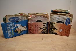 A quantity of 45/single records, various, mid century onwards mainly retaining original paper sleev