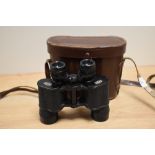 A pair of vintage DrWohler Saar binoculars in case.