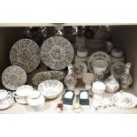 An assortment of ceramics, comprising; Minton 'Haddon Hall' plates, bowls and cups and saucers, Ayn