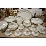 A collection of Royal Doulton 'Berkshire' fine bone china tableware, including platter, coffee