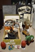 A collection of mixed items, including interesting photo album circa 1950s/60s, Chinese beads and