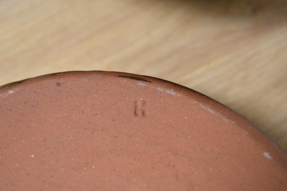 Three items of drip glazed terracotta, including bowl and two casserole dishes, in the manner of - Image 2 of 2