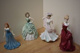 Two Royal Doulton figurines, comprising Kelly HN4147 and Turquoise from the Gemstones Collection