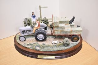 A large Country Artists agricultural diorama 'The Hay Ride' after the original by Vaughan