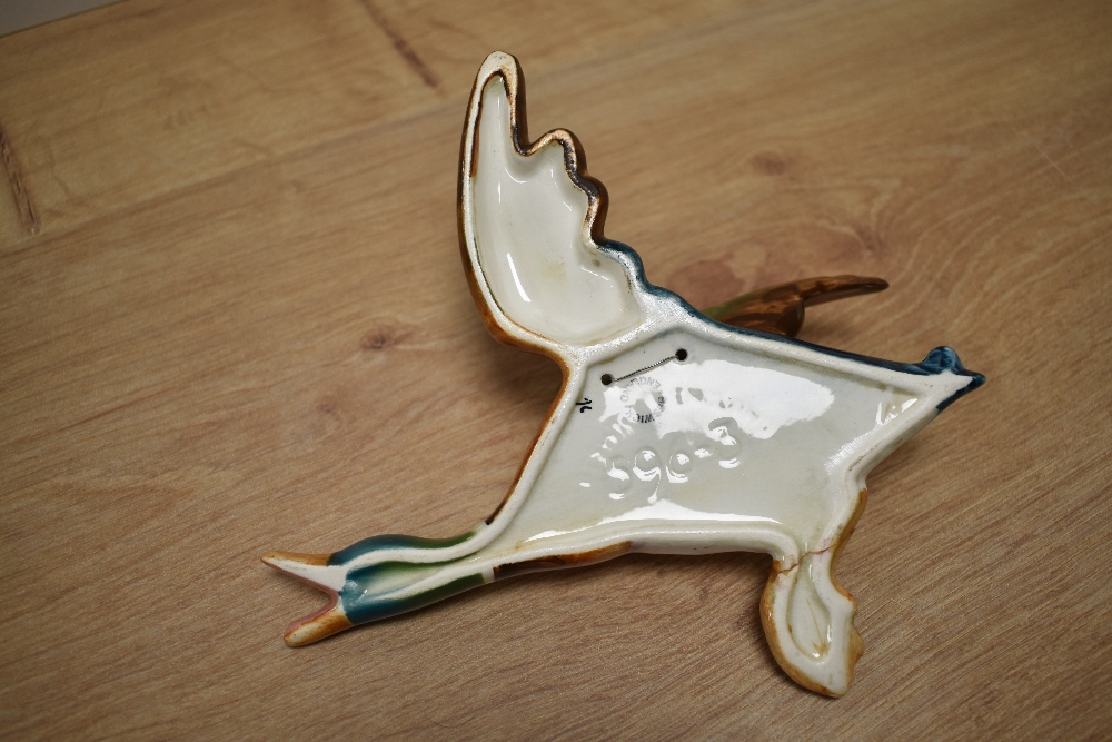 A group of four graduating Beswick Pottery flying mallard wall plaques, 596-1 (repair to wing) 596- - Image 5 of 5