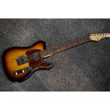 A G & L tribute series electric guitar, ASAT classic 'telecaster', in Ritter gig bag, with stand