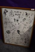 A framed print Hoffnung Jazz