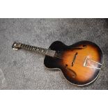 A rare Harmony F-36 archtop guitar, serial number unclear 0872?23?