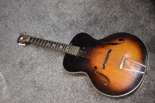 A rare Harmony F-36 archtop guitar, serial number unclear 0872?23?