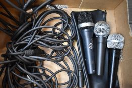 Three microphones, Shure SM58 & C606 and an AKG CD5, sold with two XLR cables