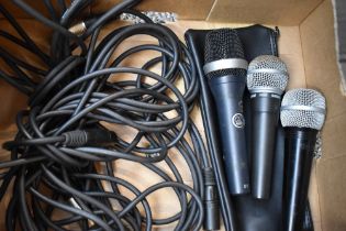 Three microphones, Shure SM58 & C606 and an AKG CD5, sold with two XLR cables