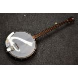 A vintage unbranded 5 string banjo