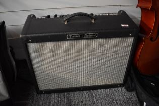 A Fender Deluxe Hotrod guitar amplifier, serial number B-092590