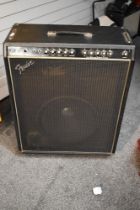 A vintage Fender Studio Bass combo amplifier , 200W x 15'