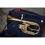 A John Packer JP072 brass Tenor Horn, in fitted case