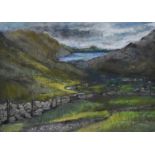 Jenny Ottewell (20th Century, British), pastel, 'Wastwater from Moses Trod', Lake District,