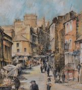 *Local Interest - Chris Stephens (20th Century, British), pastel, 'Lower Church Street,