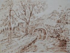 *Local Interest - Jessica Lofthouse (1906-1988, British), watercolour, 'Tow path, Bilsborough', near