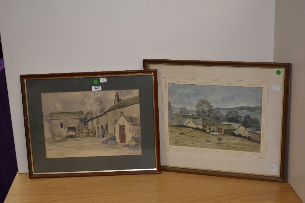 *Local Interest - Alice Brockbank (1886-1958, British), watercolour, Two illustrations of farms, - Image 2 of 5