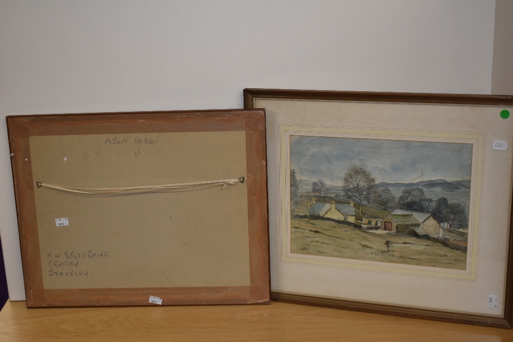 *Local Interest - Alice Brockbank (1886-1958, British), watercolour, Two illustrations of farms, - Image 5 of 5