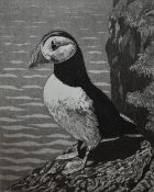 Jean Thomas (20th Century, British), etching, 'Buzzard' , signed to the margin, limited edition 7/